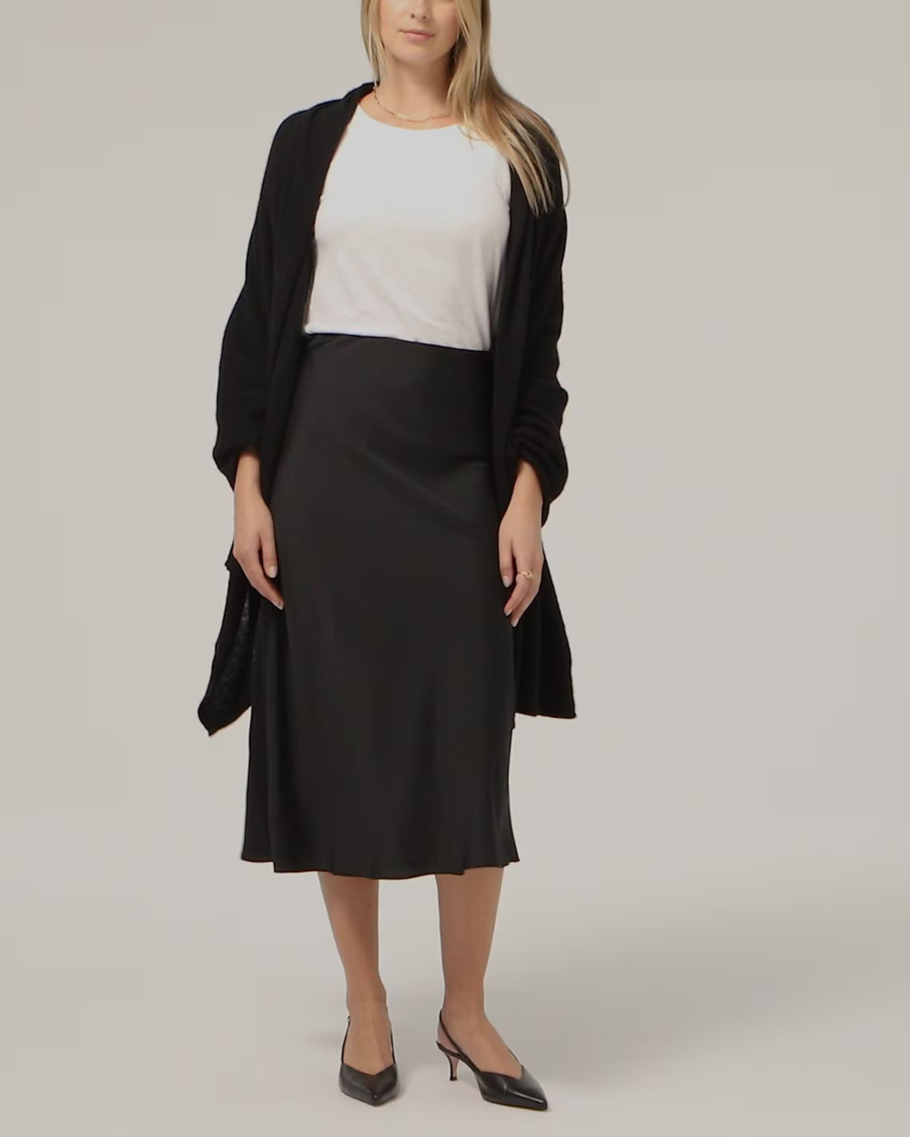 J.Crew Women's Black Oversized Cashemere Wrap NWOT